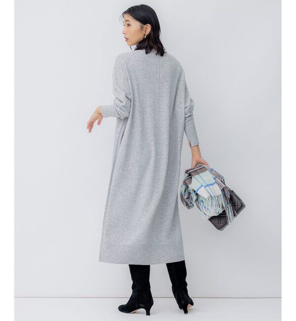 23区「【洗える】ウールカシミヤ ニットワンピース」|ワンピース|