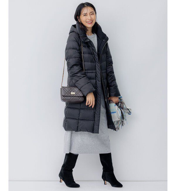 23区「【洗える】ウールカシミヤ ニットワンピース」|ワンピース|