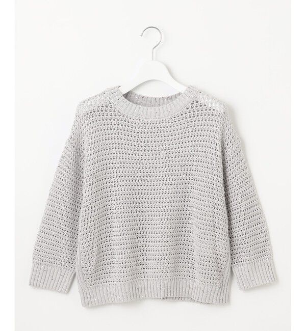 23区「【洗える】スパングル ボートネック ニット」|ニット・セーター|