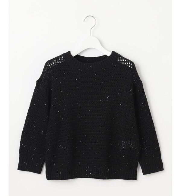 23区「【洗える】スパングル ボートネック ニット」|ニット・セーター|
