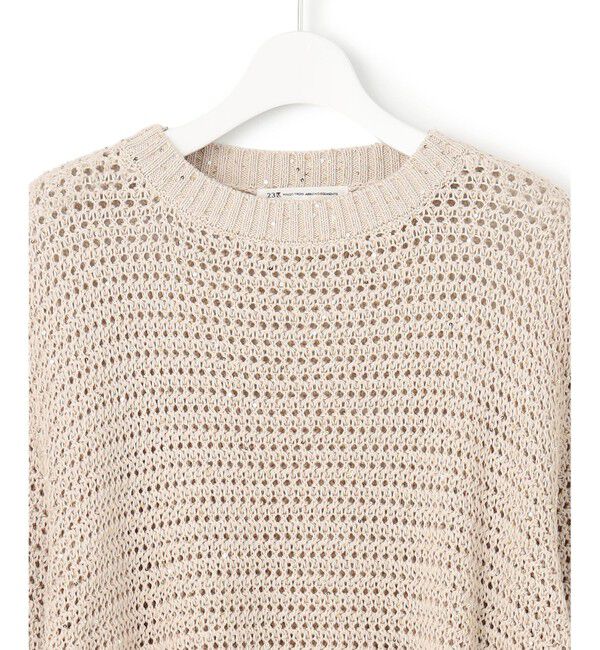 23区「【洗える】スパングル ボートネック ニット」|ニット・セーター|