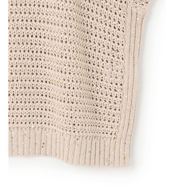 23区「【洗える】スパングル ボートネック ニット」|ニット・セーター|