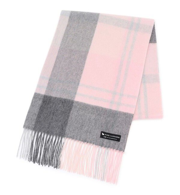 23区「カシミヤ チェック マフラー」|マフラー|