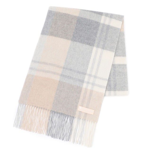 23区「カシミヤ チェック マフラー」|マフラー|