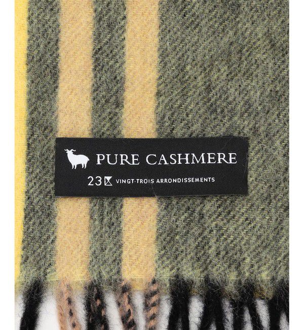 23区「カシミヤ チェック マフラー」|マフラー|