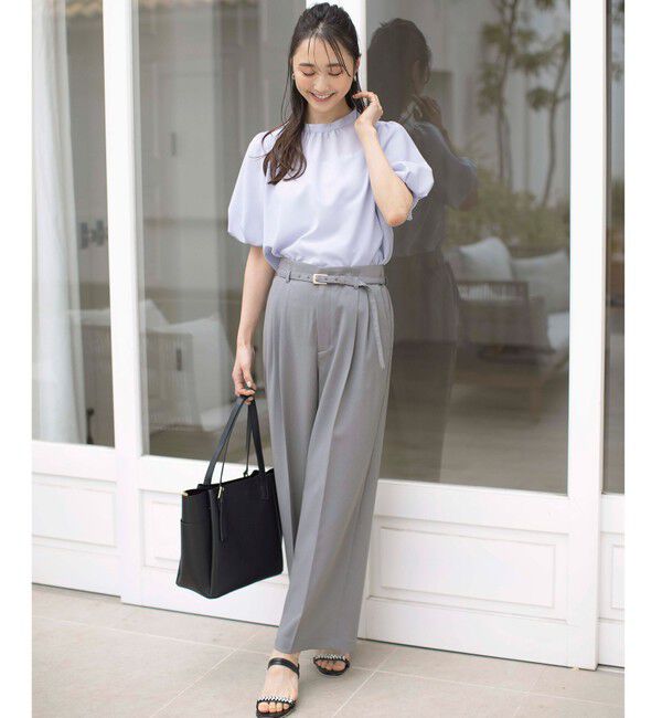 ANY SIS「【洗える】シアーストライプ ブラウス」|シャツ・ブラウス|