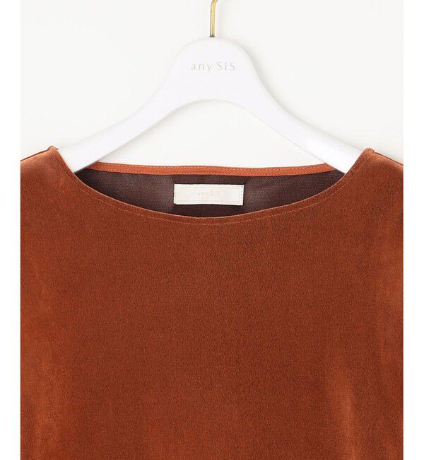 any SiS「【洗える】チュールベロア プルオーバー」|Tシャツ・カットソー|