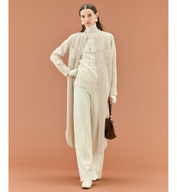 BEIGE,「【洗える】WILLOW / サムホールハイネックニット」|ニット・セーター|