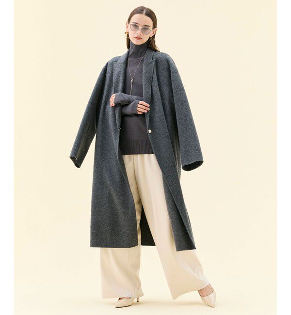 BEIGE,「【洗える】WILLOW / サムホールハイネックニット」|ニット・セーター|