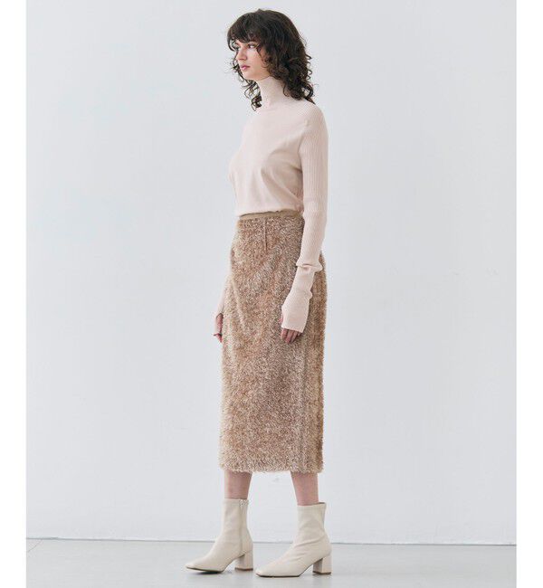 BEIGE,「【洗える】WILLOW / サムホールハイネックニット」|ニット・セーター|