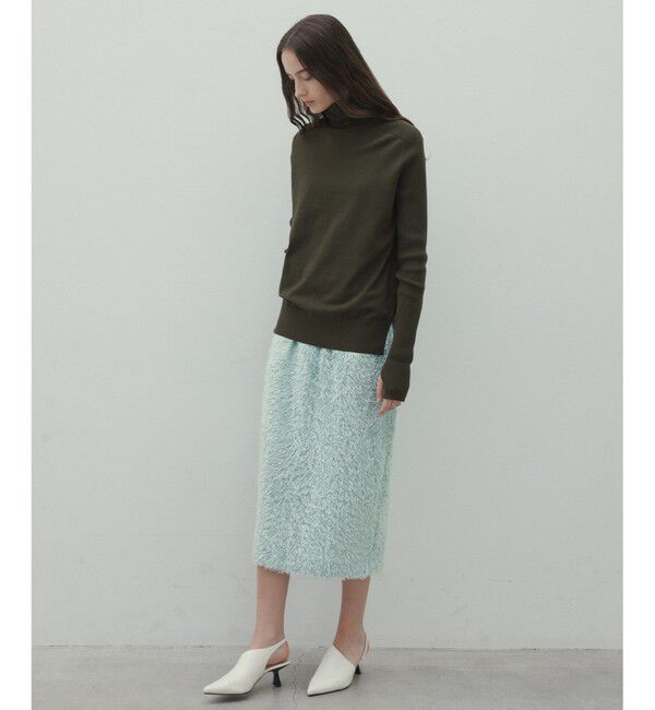 BEIGE,「【洗える】WILLOW / サムホールハイネックニット」|ニット・セーター|