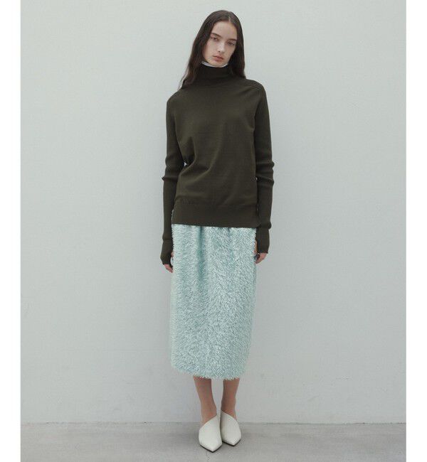 BEIGE,「【洗える】WILLOW / サムホールハイネックニット」|ニット・セーター|