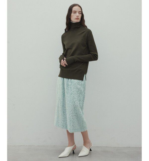 BEIGE,「【洗える】WILLOW / サムホールハイネックニット」|ニット・セーター|