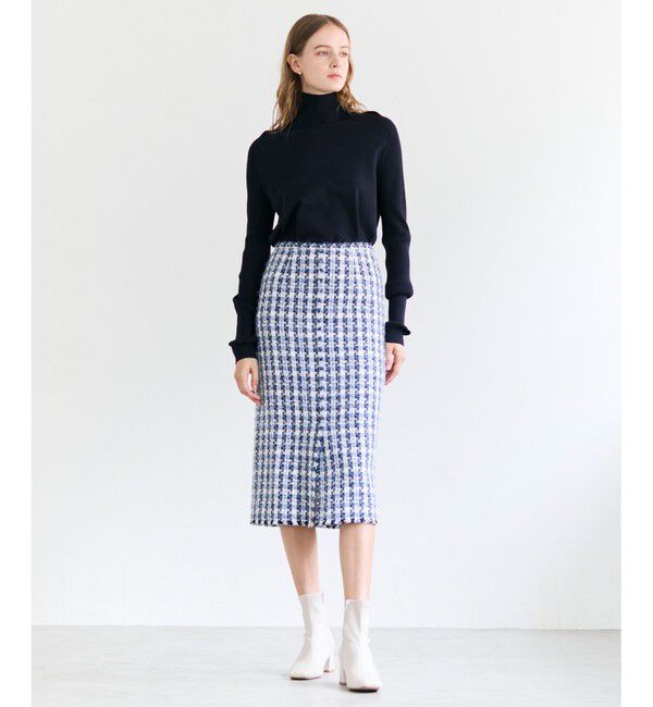 BEIGE,「【洗える】WILLOW / サムホールハイネックニット」|ニット・セーター|