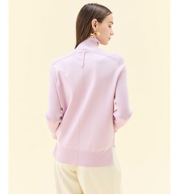 BEIGE,「【洗える】WILLOW / サムホールハイネックニット」|ニット・セーター|
