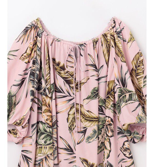 Grace Class「リーフプリントカフタントップ」|シャツ・ブラウス|