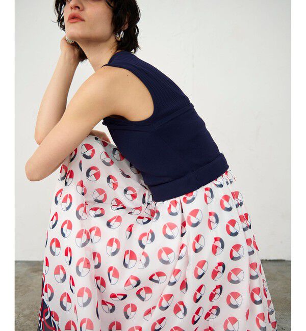 Diagram「マリンニットワンピース」|ワンピース|ネイビー