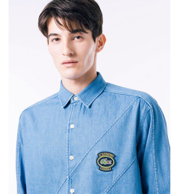 LACOSTE「バイアスカットデニムシャツ」|シャツ・ブラウス|