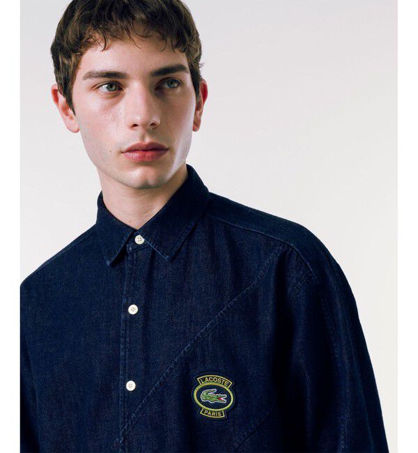 LACOSTE「バイアスカットデニムシャツ」|シャツ・ブラウス|