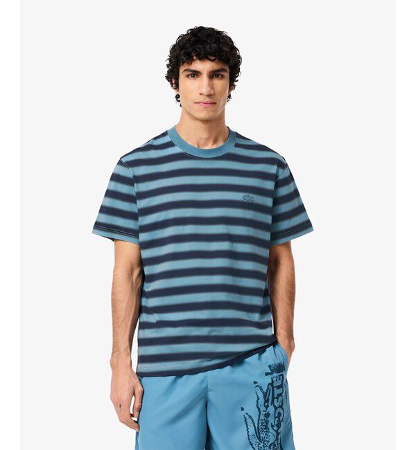 LACOSTE「グラデーションボーダーTシャツ」|Tシャツ・カットソー|