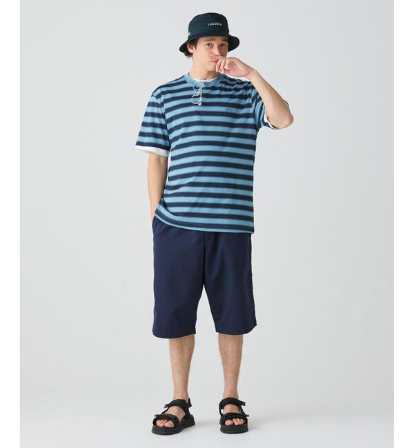 LACOSTE「グラデーションボーダーTシャツ」|Tシャツ・カットソー|