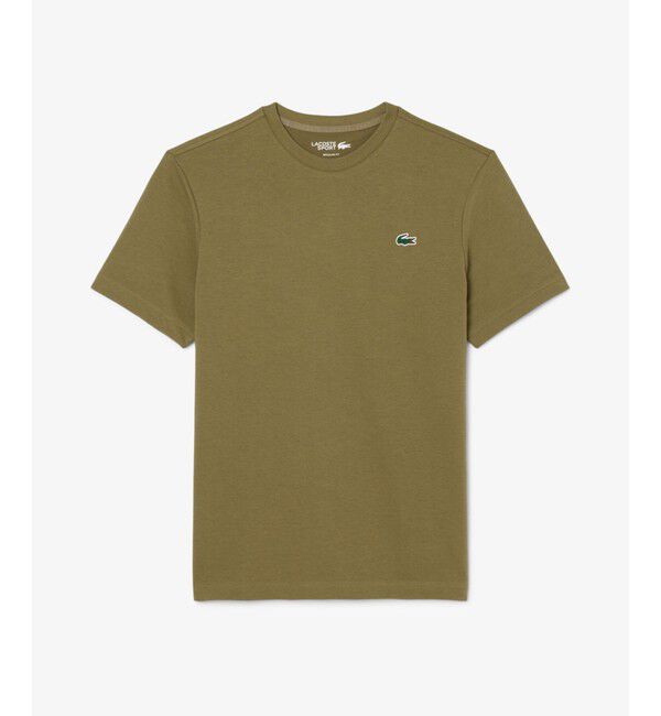 LACOSTE「フェイドエフェクトワニロゴバックプリントウルトラドライTシャツ」|Tシャツ・カットソー|
