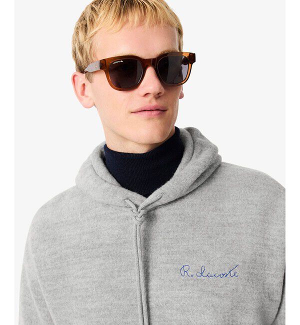 LACOSTE「シグネチャーステッチスウェットフーディー」|パーカー|
