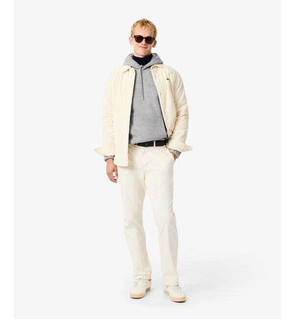 LACOSTE「シグネチャーステッチスウェットフーディー」|パーカー|