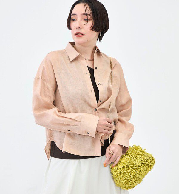 NOLLEY'S「MY STANDARD マルチWAYリネンショートシャツ」|シャツ・ブラウス|