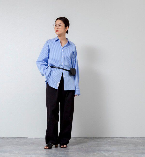 MAQWEL「【MAQWEL/マクウェル】ウォッシャブルストライプシャツ」|シャツ・ブラウス|