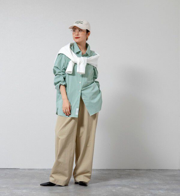 MAQWEL「【MAQWEL/マクウェル】ウォッシャブルストライプシャツ」|シャツ・ブラウス|