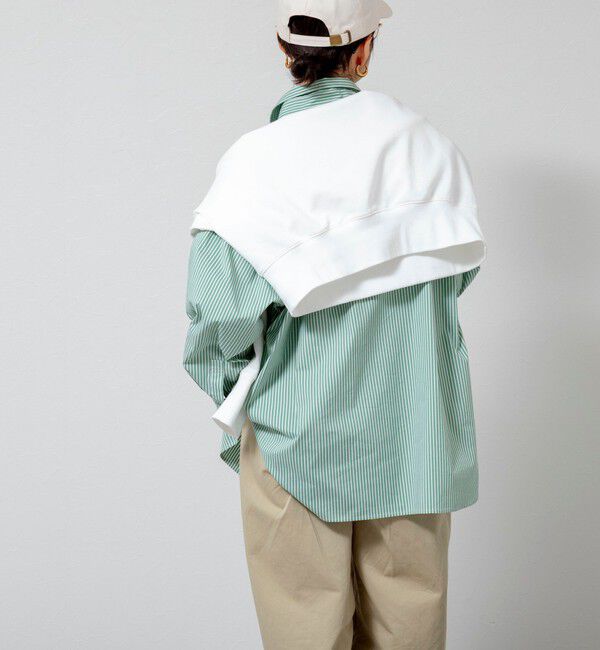 MAQWEL「【MAQWEL/マクウェル】ウォッシャブルストライプシャツ」|シャツ・ブラウス|