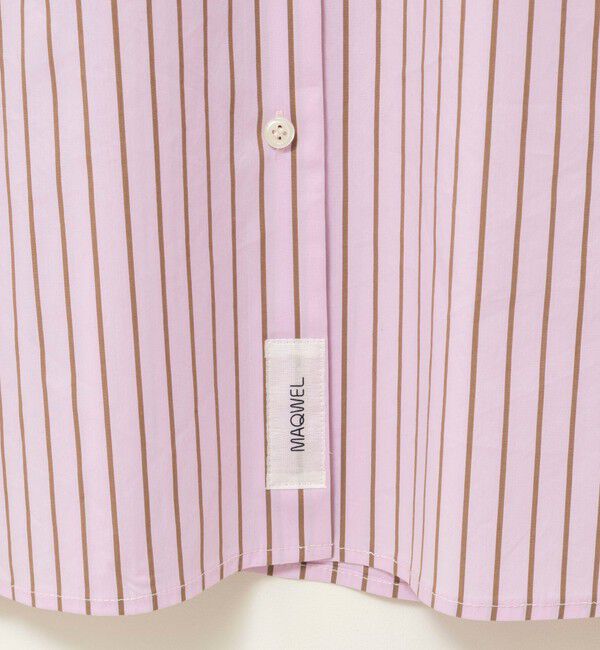 MAQWEL「【MAQWEL/マクウェル】ウォッシャブルストライプシャツ」|シャツ・ブラウス|