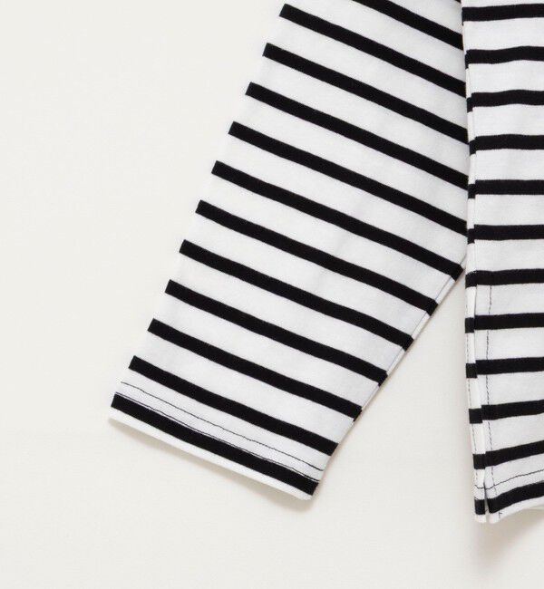 NOLLEY'S「【WEB限定】ウォッシャブルボーダープリントロンTee」|Tシャツ・カットソー|
