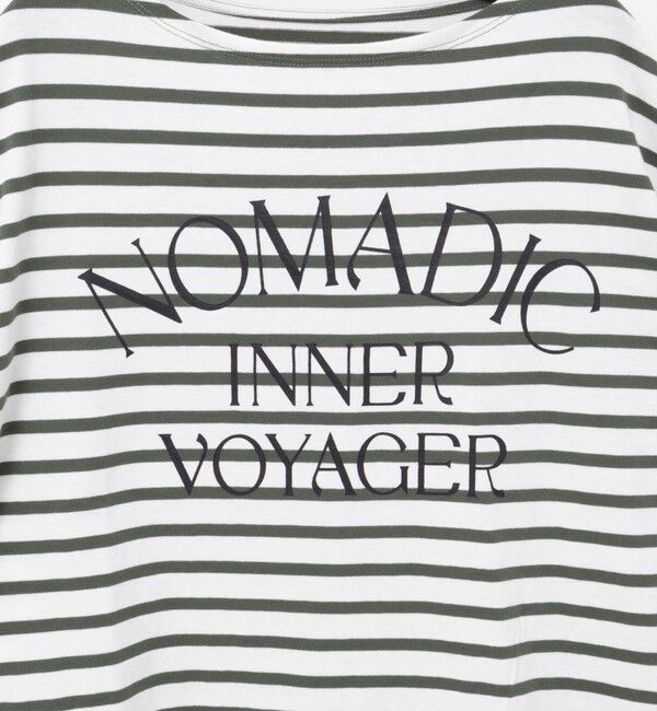 NOLLEY'S「【WEB限定】ウォッシャブルボーダープリントロンTee」|Tシャツ・カットソー|