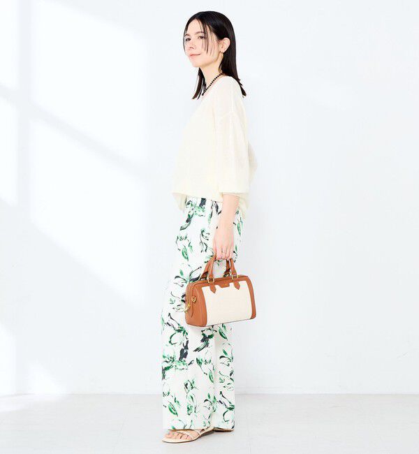 NOLLEY'S sophi「《手洗い可能》ペーパー混深V片畦プルオーバー」|ニット・セーター|