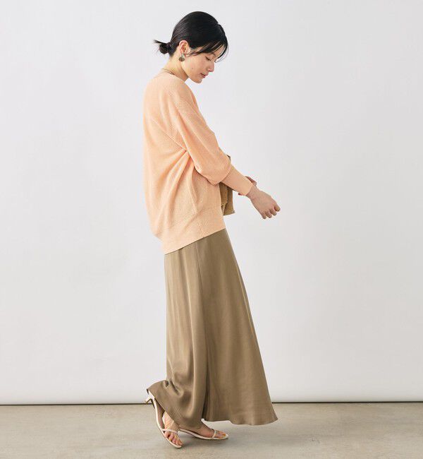 NOLLEY'S sophi「《手洗い可能》ペーパー混深V片畦プルオーバー」|ニット・セーター|