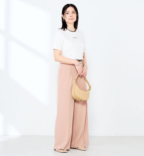 NOLLEY'S sophi「《手洗い可能》W&Wベイシック丈ロゴTシャツ」|Tシャツ・カットソー|