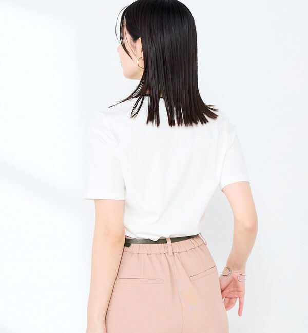 NOLLEY'S sophi「《手洗い可能》W&Wベイシック丈ロゴTシャツ」|Tシャツ・カットソー|