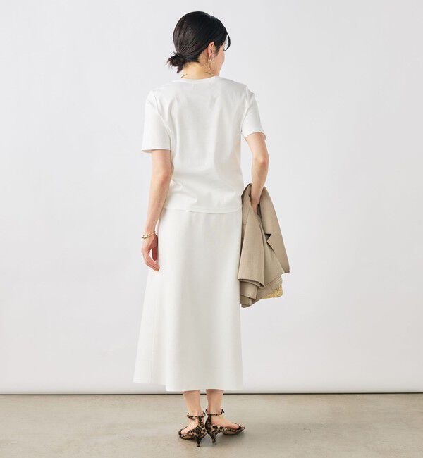 NOLLEY'S sophi「《手洗い可能》W&Wベイシック丈ロゴTシャツ」|Tシャツ・カットソー|