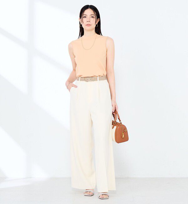 NOLLEY'S sophi「《手洗い可能》マルチファンクションハイネックノースリーブプルオーバー」|ニット・セーター|