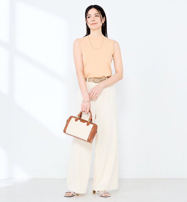 NOLLEY'S sophi「《手洗い可能》マルチファンクションハイネックノースリーブプルオーバー」|ニット・セーター|