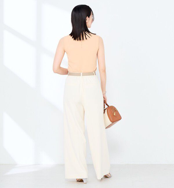 NOLLEY'S sophi「《手洗い可能》マルチファンクションハイネックノースリーブプルオーバー」|ニット・セーター|