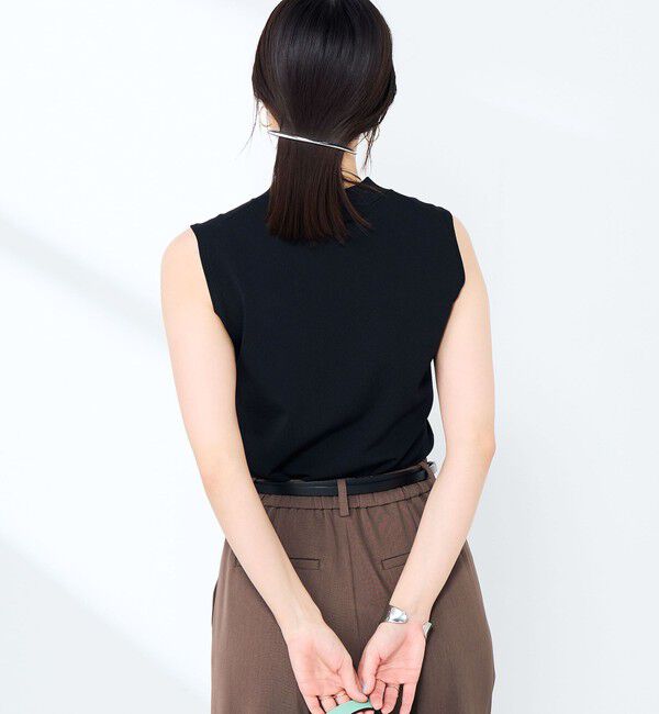 NOLLEY'S sophi「《手洗い可能》マルチファンクションハイネックノースリーブプルオーバー」|ニット・セーター|