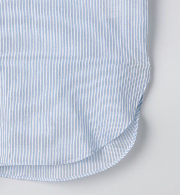 NOLLEY'S sophi「ウォッシャブルACARライトストライプ3WAYオーバーシャツ」|シャツ・ブラウス|