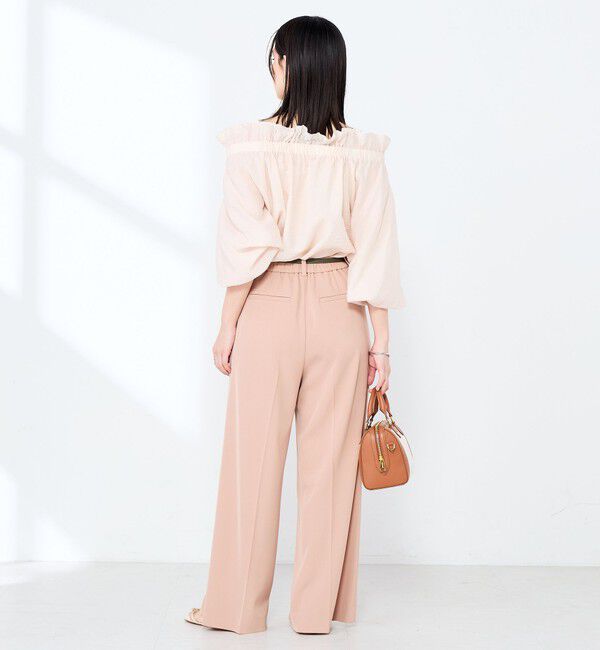 NOLLEY'S sophi「ウォッシャブル強撚ツイルワイドパンツ」|その他|