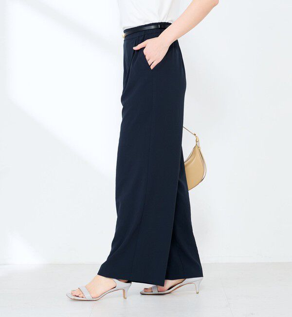 NOLLEY'S sophi「《セットアップ対応》ウォッシャブルエアリージョーゼットイージーワイドパンツ」|その他|