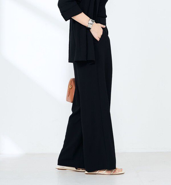 NOLLEY'S sophi「《セットアップ対応》ウォッシャブルエアリージョーゼットイージーワイドパンツ」|その他|