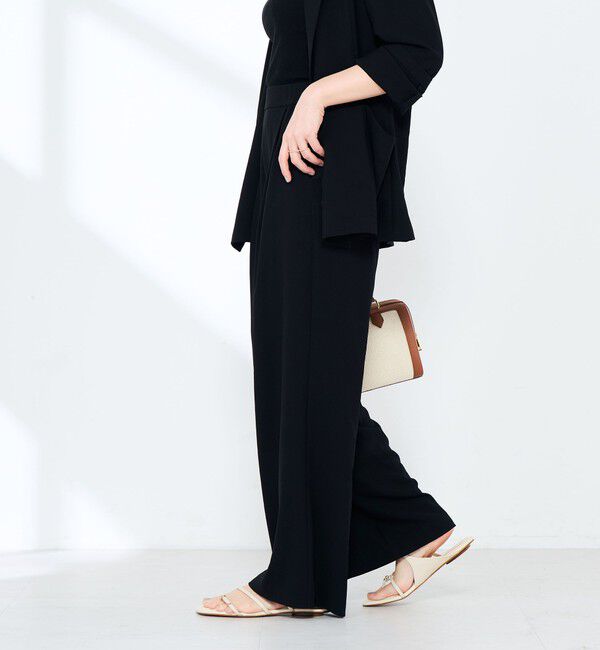 NOLLEY'S sophi「《セットアップ対応》ウォッシャブルエアリージョーゼットイージーワイドパンツ」|その他|