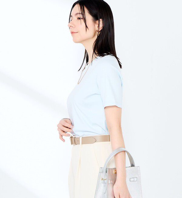 NOLLEY'S sophi「《手洗い可能》W&Wベイシック丈Tシャツ」|Tシャツ・カットソー|